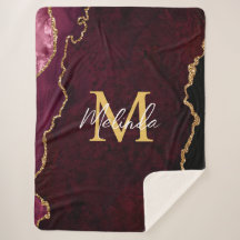 Rood en Goud Marmeren Agaat