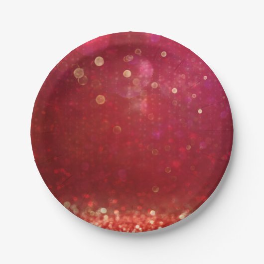 Rood en goud Marokkaans Arabisch gevechtsfeest Papieren Bordje (Voorkant)