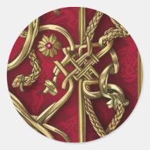 rood en goud middeleeuws decor