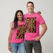 rood en goud middeleeuws decor t-shirt (Unisex)