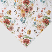 Rood en goud Nederlands Stilleven Bloemkunst Tissuepapier (Detail)