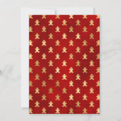 Rood en goud peperkoek mannen 21ste verjaardag kaart (Achterkant)