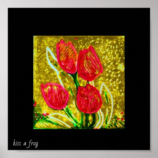 Rood en goud poster (Voorkant)