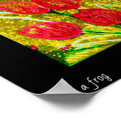 Rood en goud poster (Hoek)