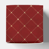 Rood en Goud rooster Bedankdoosjes (Bovenkant)