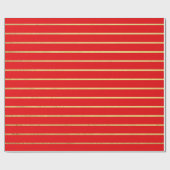 Rood en goud streep inpakpapier (Vlak)