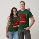 rood en goud Tech | Circuit Board | Moederbord T-shirt (Unisex)