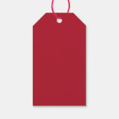 Rood en Goud Uw Logo Dank U Cadeaulabel (Achterkant)