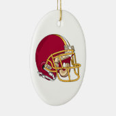 rood en goud voetbalhelm vectorafbeelding keramisch ornament (Rechts)