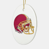 rood en goud voetbalhelm vectorafbeelding keramisch ornament (Links)