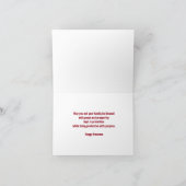 Rood en Goud "Zeven Principes" Kwanzaa Kaart (Binnen)