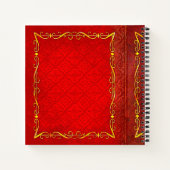 Rood- en goudappellak notitieboek (Achterkant)
