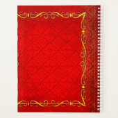 Rood- en goudappellak planner (Achterkant)