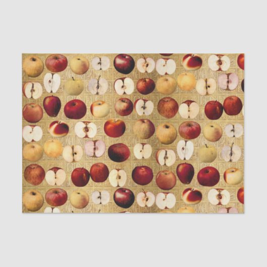  rood- en goudappels, goudalfabet tissuepapier (Voorkant)