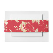 Rood- en goudband uitnodigingen wikkel (Voorkant Voorbeeld)