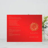 Rood en goudbloem Indiaas bruiloft (Staand voorkant)