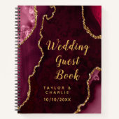 Rood- en goudbont notitieboek (Voorkant)