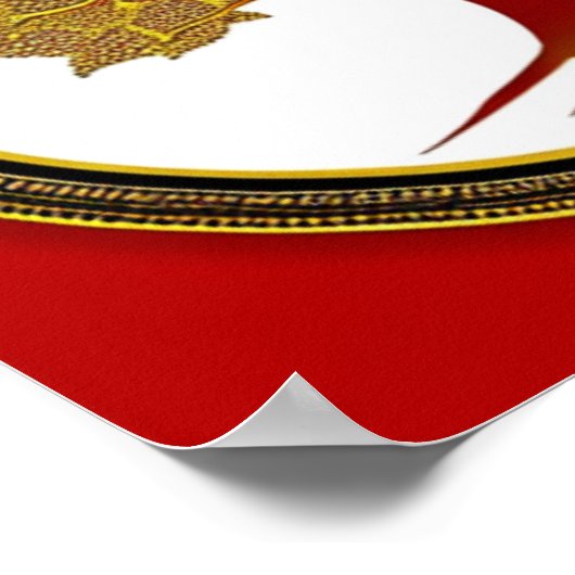 Rood- en goudboom van het Poster van het leven (Hoek)