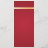 Rood- en gouddragoweddenschappen, menu Binnenkomst (Achterkant)