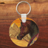 Rood- en gouden Arabische sleutelhanger (Voorkant)