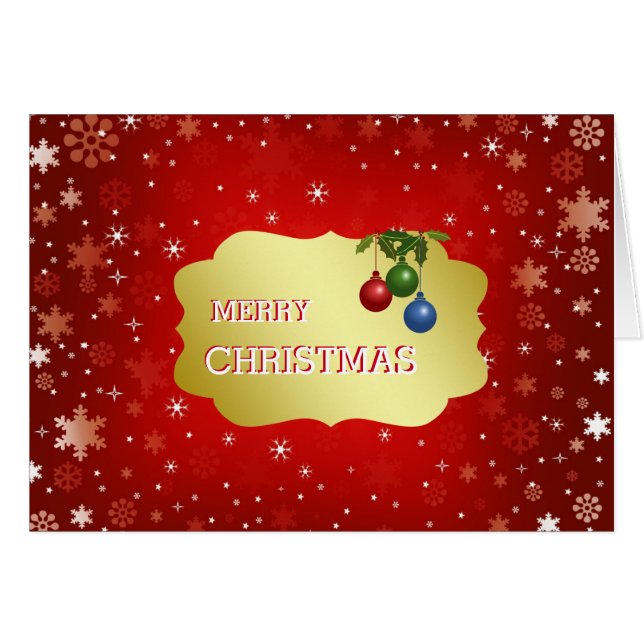 Rood en gouden badge met feestdagen (Voorkant Horizontaal)