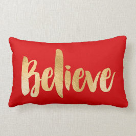 Rood- en gouden kerst kussen