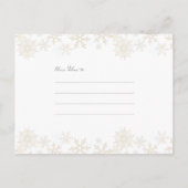 Rood en gouden kerstfoto's Briefkaart (Achterkant)