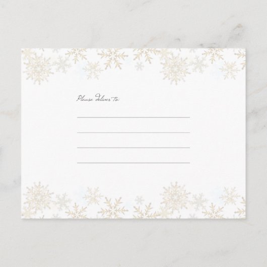 Rood en gouden kerstfoto's Briefkaart (Achterkant)