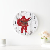 Rood- en gouden kersttasje Je kunt beter niet pout Grote Klok (Huis)