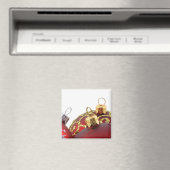 Rood- en gouden kerstversieringen Magnet (Insitu (Vaatwasser))