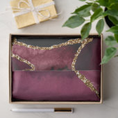 Rood en gouden namaak glitters agaat tissuepapier (Geschenk)