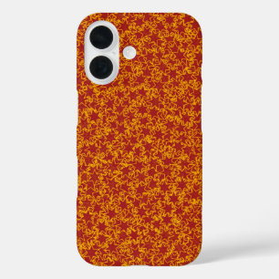Rood en Gouden Ster Team Spirit Sport Kleuren iPhone 16 Hoesje