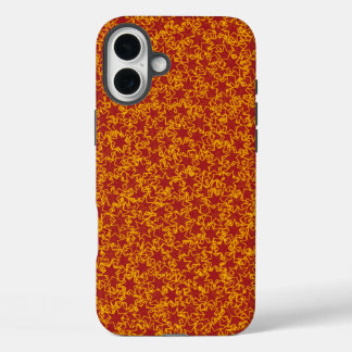 Rood en Gouden Ster Team Spirit Sport Kleuren iPhone 16 Plus Hoesje