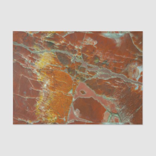 Rood en goudgepertrificeerd hout tissuepapier (Voorkant)