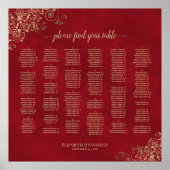 Rood- en goudhabetisch weddenschap poster (Voorkant)