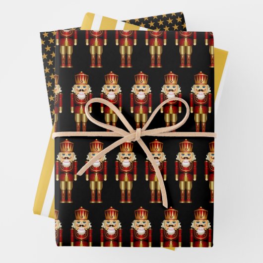 Rood- en goudkerstbont Verpakkingspapier Inpakpapier Vel (In situ)