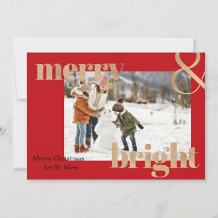 Rood- en goudkerstKaart Feestdagenkaart