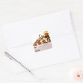 Rood- en goudkerstsieraden Gift Label (Envelop)