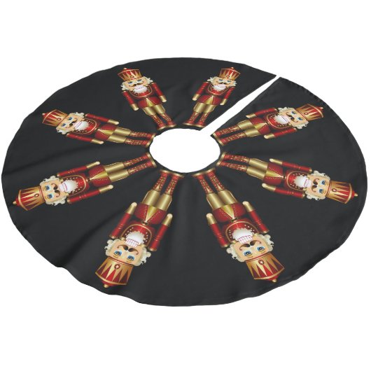 Rood- en goudknokkers kerstboom rok (Gekanteld)