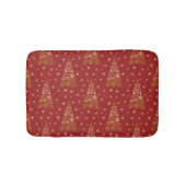Rood- en goudlegante kerstboom badmat (Voorkant)
