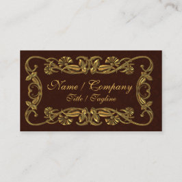 Rood- en goudlegantie visitekaartje