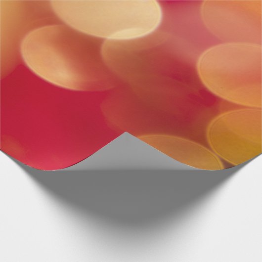 Rood- en goudm-inktpapier cadeaupapier (Hoek)