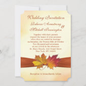 Rood- en goudmakelblad Weddenschap Kaart (Voorkant)