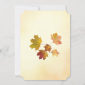 Rood- en goudmakelblad Weddenschap Kaart (Achterkant)