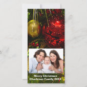 Rood- en goudmakerij - Ornamenten - Verticale foto Feestdagenkaart (Voorkant)