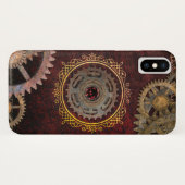 Rood en goudmakreel Case-Mate iPhone case (Achterkant (horizontaal))
