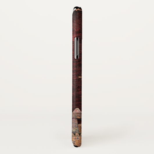 Rood en goudmakreel Case-Mate iPhone case (Achterkant / rechts)