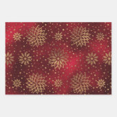 Rood- en goudpapierpakket voor het ontwerpen van z inpakpapier vel (Voorkant 2)