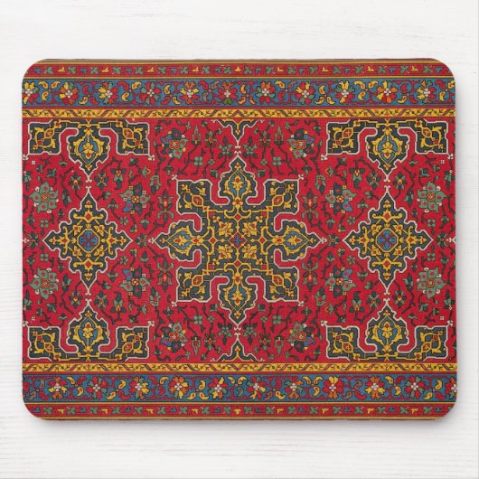 Rood- en goudperzikruik muismat (Voorkant)