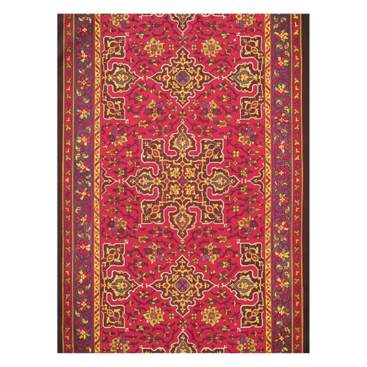 Rood- en goudperzikruik tafelkleed (Voorkant)